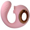 Вибратор Lovely с клиторальным стимулятором, розовый