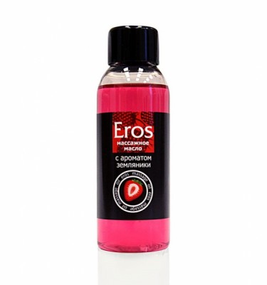 Массажное масло "Eros" Земляника, 50 мл