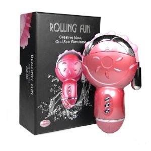 Массажер "ROLLING FUN" с лепестками для стим.клитора и анал. вибростимулятором