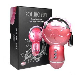 Массажер "ROLLING FUN" с лепестками для стим.клитора и анал. вибростимулятором