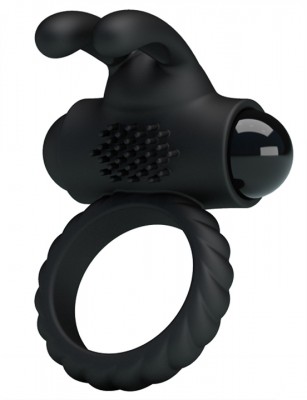 Виброкольцо на пенис cо стимуляцией клитора Eudora