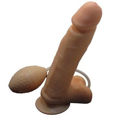 Фаллоимитатор-реалистик c эмитацией эякуляции