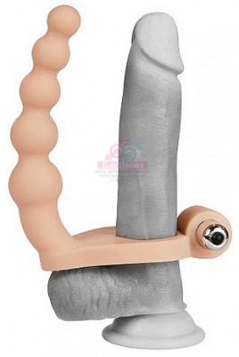 Вибронасадка для двойного проникновения телесная