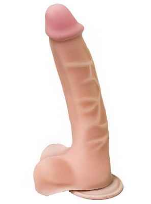 Фаллоимитатор из кибер-кожи, 19 см.